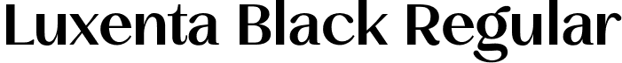 Luxenta Black Regular font | Luxenta-Black.otf