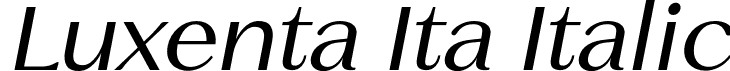 Luxenta Ita Italic font | Luxenta-Italic.otf