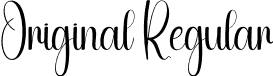 Original Regular font | Original.otf