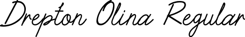 Drepton Olina Regular font | drepton-olina.ttf