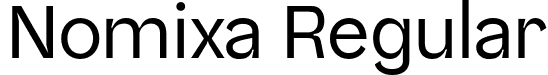 Nomixa Regular font | Nomixa-Regular.otf