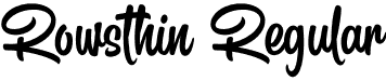 Rowsthin Regular font | Rowsthin-Regular.otf