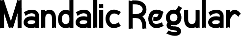 Mandalic Regular font | Mandalic.otf