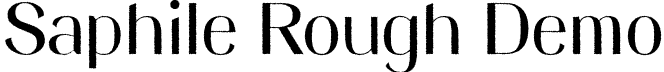 Saphile Rough Demo font | SaphileRough-Regular_demo.otf