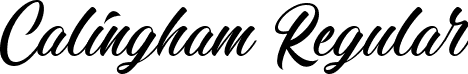 Calingham Regular font | Calingham.ttf