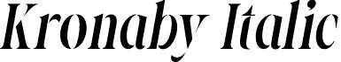 Kronaby Italic font | Kronaby Italic.otf