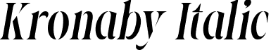 Kronaby Italic font | Kronaby Italic.ttf