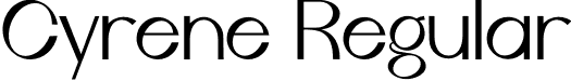 Cyrene Regular font | Cyrene Regular.otf