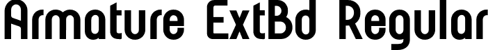 Armature ExtBd Regular font | Armature-ExtraBold.otf