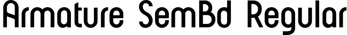 Armature SemBd Regular font | Armature-SemiBold.otf