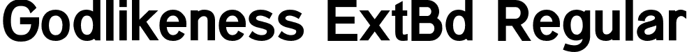 Godlikeness ExtBd Regular font | Godlikeness-ExtraBold.otf