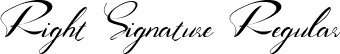 Right Signature Regular font | RightSignature.ttf