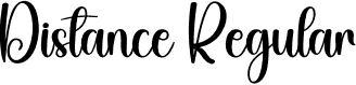 Distance Regular font | Distance.otf