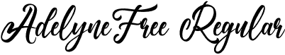 AdelyneFree Regular font | AdelyneFree.otf