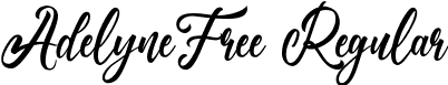 AdelyneFree Regular font | AdelyneFree.ttf