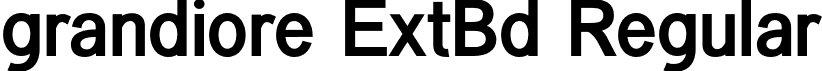 grandiore ExtBd Regular font | grandiore-ExtraBold.otf