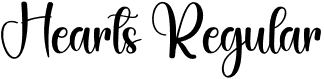 Hearts Regular font | Hearts.otf