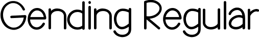 Gending Regular font | Gending.ttf