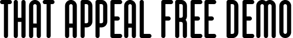 That Appeal Free Demo font | ThatAppeal-FreeDemo.otf