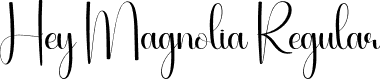 Hey Magnolia Regular font | Hey-Magnolia.otf