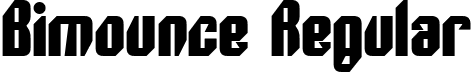 Bimounce Regular font | Bimounce.ttf