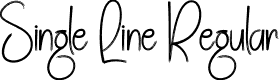 Single Line Regular font | Single-Line.otf