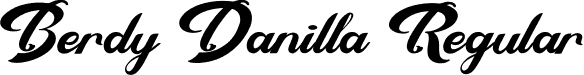 Berdy Danilla Regular font | Berdy-Danilla-Demo.otf