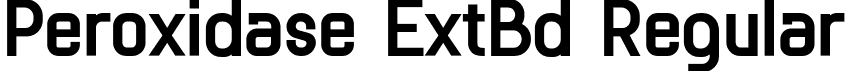 Peroxidase ExtBd Regular font | Peroxidase-ExtraBold.otf