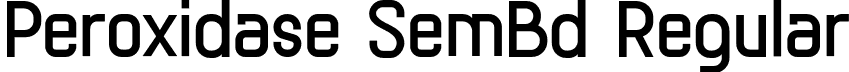 Peroxidase SemBd Regular font | Peroxidase-SemiBold.otf