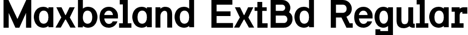 Maxbeland ExtBd Regular font | Maxbeland-ExtraBold.otf