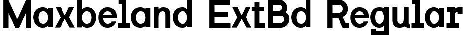 Maxbeland ExtBd Regular font | Maxbeland-ExtraBold.ttf