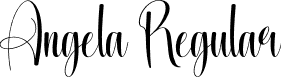 Angela Regular font | Angela.otf