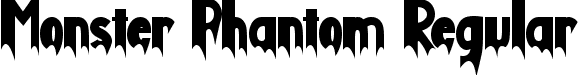 Monster Phantom Regular font | Monster Phantom TTF Demo.ttf