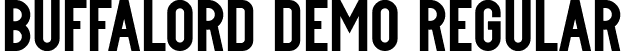 Buffalord Demo Regular font | BuffalordDemoRegular.ttf