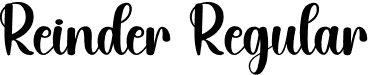 Reinder Regular font | Reinder.otf