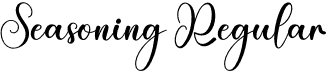 Seasoning Regular font | Seasoning.otf