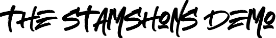 The Stamshons Demo font | The Stamshons Demo.otf