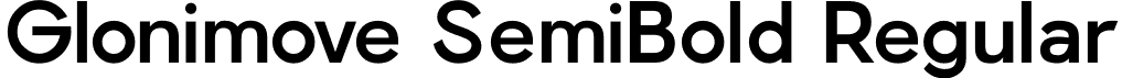 Glonimove SemiBold Regular font | glonimove-semibold.otf