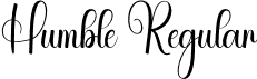 Humble Regular font | Humble.otf