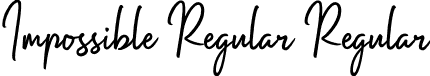 Impossible Regular Regular font | Impossible-Regular.otf