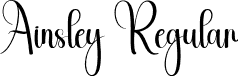 Ainsley Regular font | Ainsley.otf