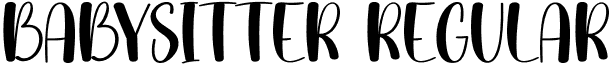 Babysitter Regular font | Babysitter.otf