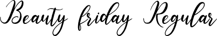 Beauty friday Regular font | Beautyfriday.otf