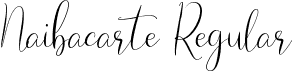 Naibacarte Regular font | Naibacarte.ttf