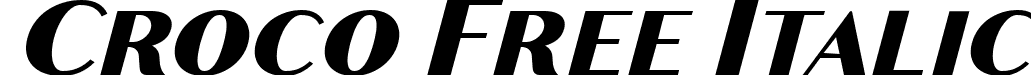 Croco Free Italic font | Croco Italic.ttf