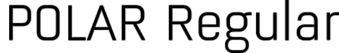 POLAR Regular font | POLAR-Regular.otf