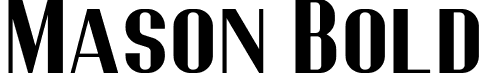 Mason Bold font | Mason-bold.otf