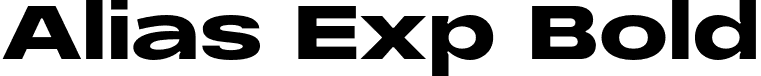 Alias Exp Bold font | alias-bold.otf