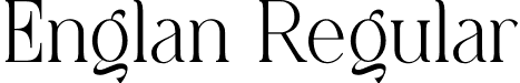 Englan Regular font | englan.otf