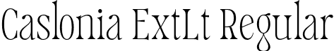 Caslonia ExtLt Regular font | caslonia-extralight.otf